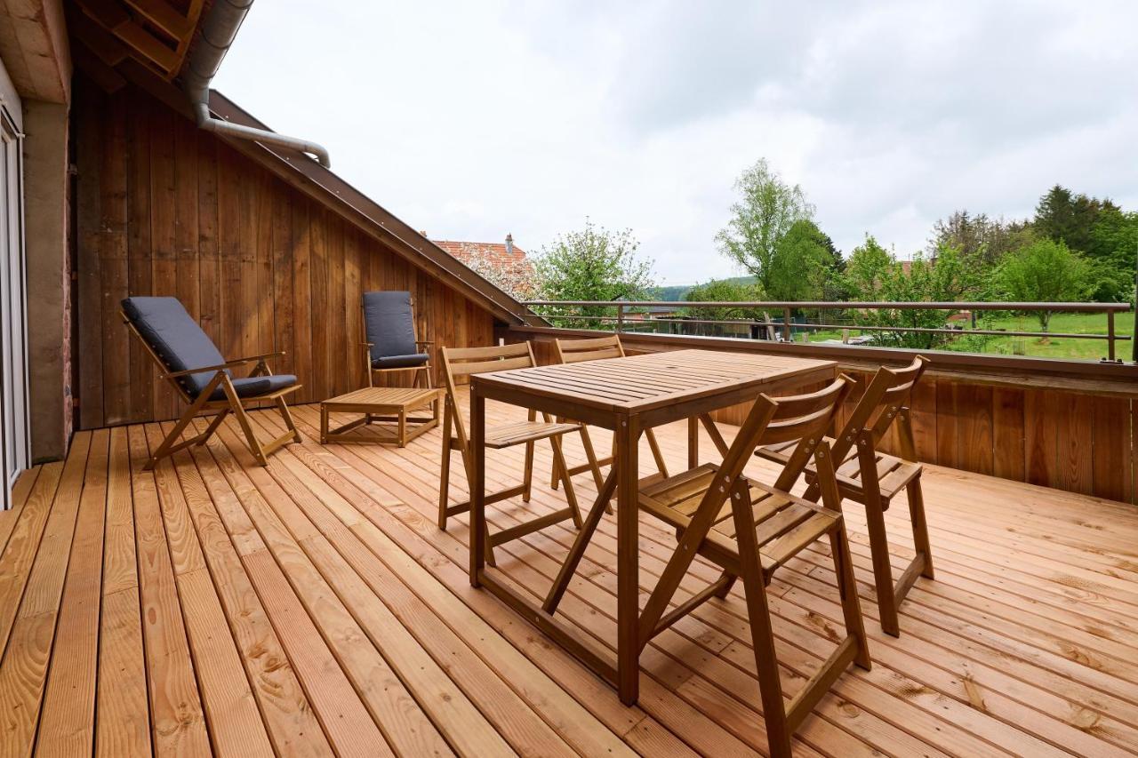 Ferienwohnung Le Noyer - Appt Avec Terrasse Et Jardin Partage Puberg Exterior foto